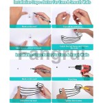 Rak Topi untuk Dinding dan Pintu, 4 Buah Pengatur Topi Baseball Logam